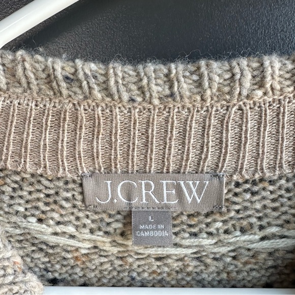 J. Crew Beige and Black Patterned Sweater - Picture 3 of 4